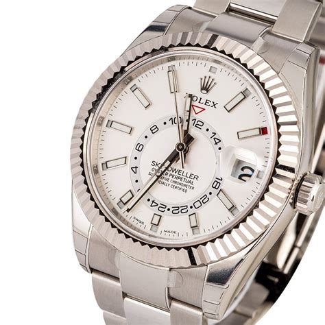 Rolex Sky-Dweller white face